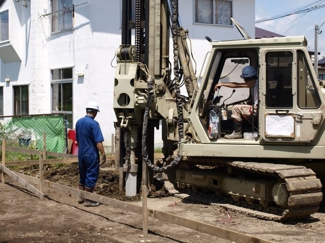 街路灯基礎の据付工事 街路灯基礎の据付工事